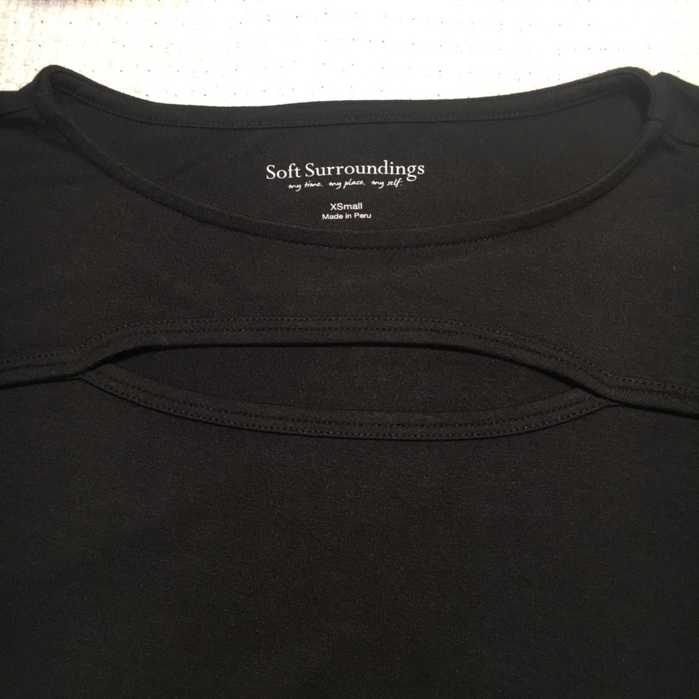 Soft Surroundings Beckett peekaboo blouse - Picture 3 of 4